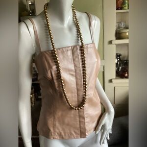 Shape FX leather bustier